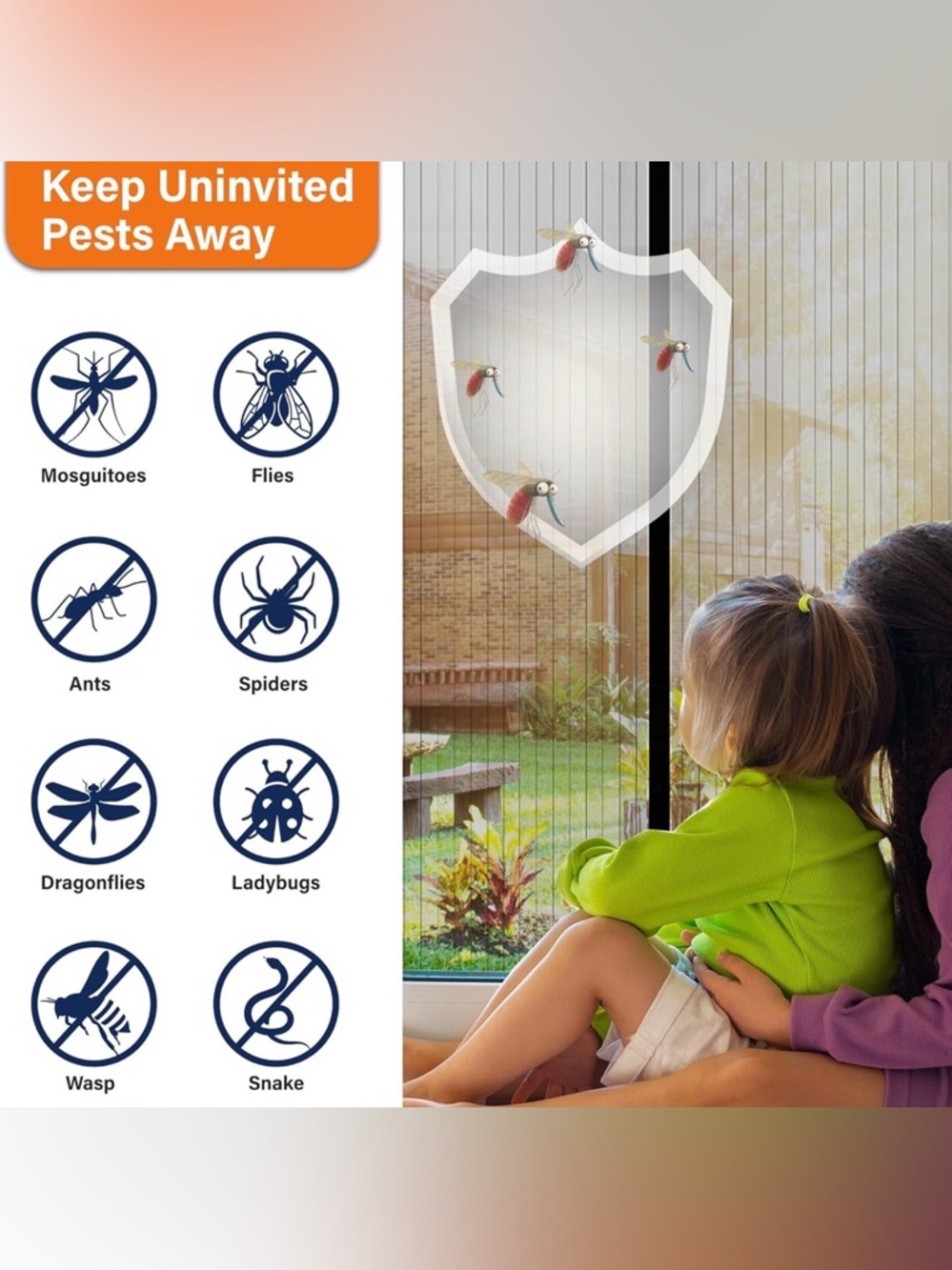 Magnetic Pet Door Screen - Black - Picture 5 of 5